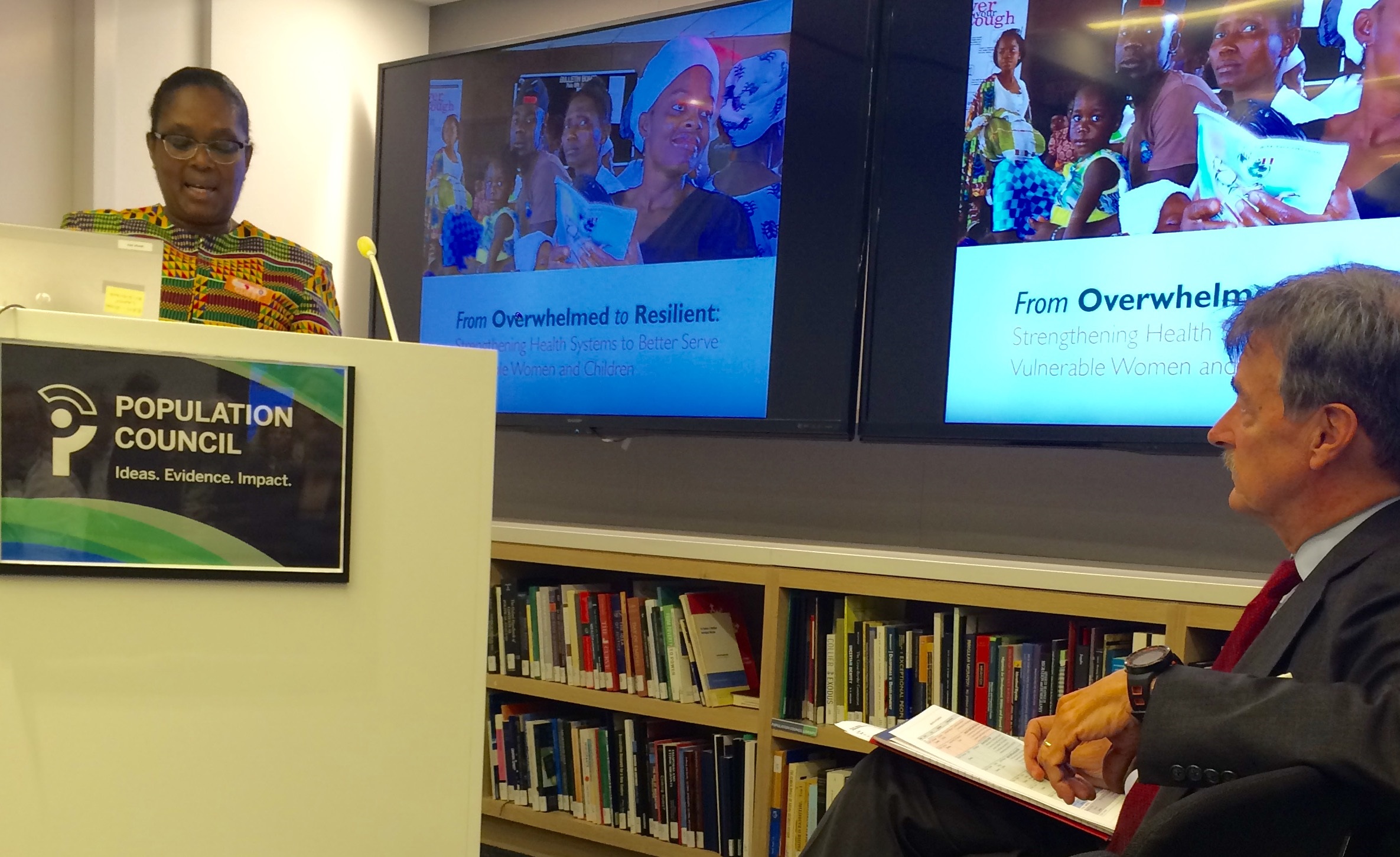 Dr. Bernice Dahn & Save the Children VP of Policy Michael Klosson